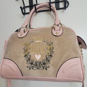 Juicy Couture NWT Cafe Heritage Bowler Purse